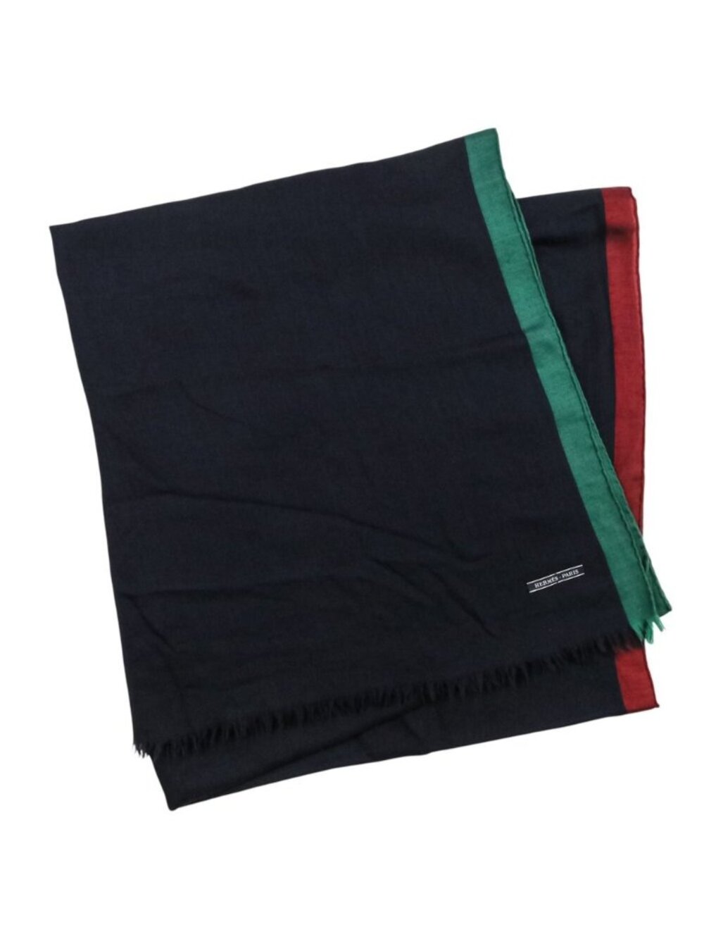 Hermes Martin Margiela Era Large Shawl Navy Scarf